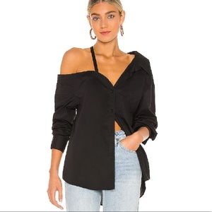 NWT Off Shoulder Blouse in Black